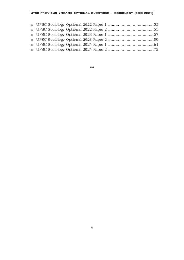 UPSC 12 PREVIOUS YEARS OPTIONAL MAINS PAPER 2013-2024: Sociology - Image 3