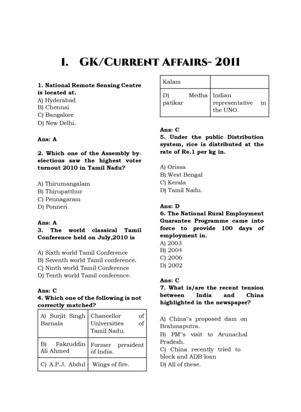 TNPSC Group I Exam Previous Year Questions - Image 6
