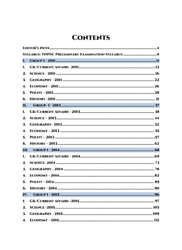 TNPSC Group I Exam Previous Year Questions - Image 3