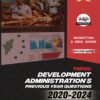 Development Administration Topic Wise Previous Years Questions