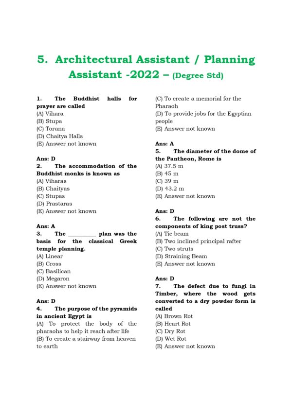 CTSE-Archi PYQB 2012-2025 EM-110_page-0001 TNPSC Combined Technical Services Examinations: Architecture Previous Year Questions (2012–2025)