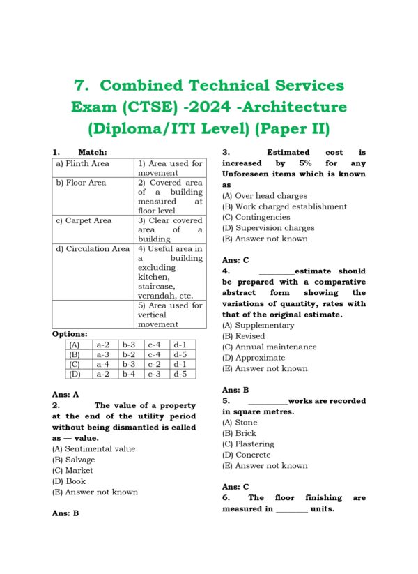 CTSE-Archi PYQB 2012-2025 EM-162_page-0001 TNPSC Combined Technical Services Examinations: Architecture Previous Year Questions (2012–2025)