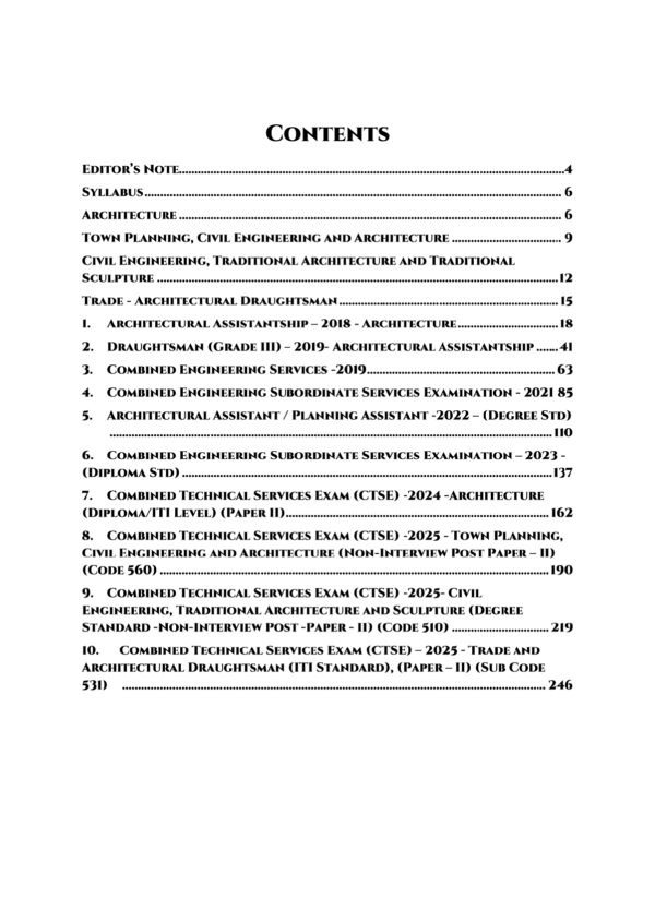 CTSE-Archi PYQB 2012-2025 EM-5_page-0001 TNPSC Combined Technical Services Examinations: Architecture Previous Year Questions (2012–2025)