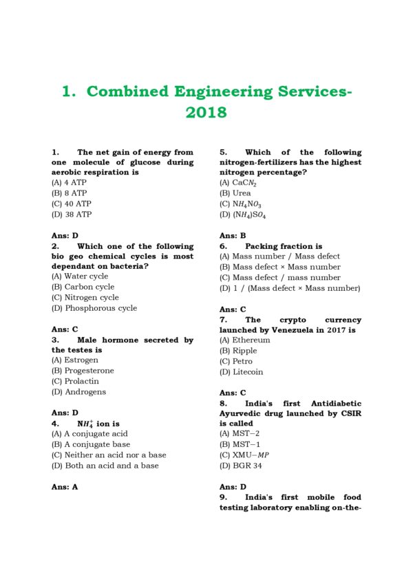 CTSE GS PYQB 2012-2025 EM-10_page-0001 TNPSC: Combined Engineering Service Examination -General Studies Previous Years Questions