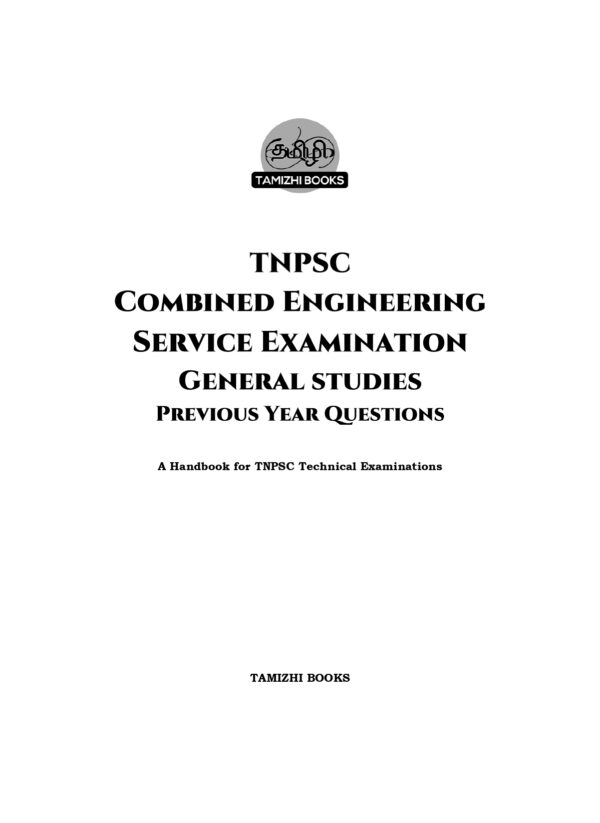 CTSE GS PYQB 2012-2025 EM-1_page-0001 TNPSC: Combined Engineering Service Examination -General Studies Previous Years Questions