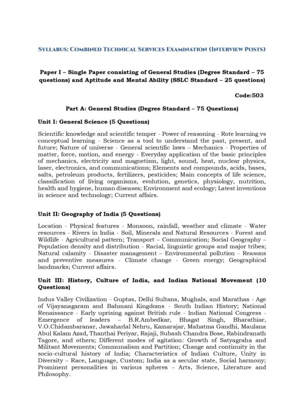 CTSE GS PYQB 2012-2025 EM-6_page-0001 TNPSC: Combined Engineering Service Examination -General Studies Previous Years Questions