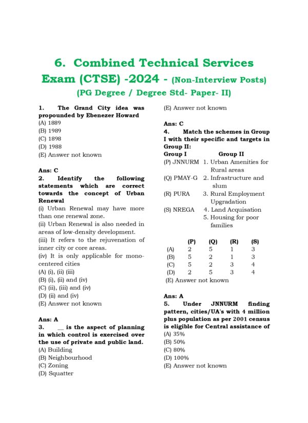 CTSE-Town Planing PYQB 2012-2025 EM-139_page-0001 TNPSC: Combined Technical Services Examination -Town and Country Planning Previous Years Questions
