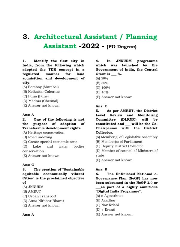 CTSE-Town Planing PYQB 2012-2025 EM-60_page-0001 TNPSC: Combined Technical Services Examination -Town and Country Planning Previous Years Questions