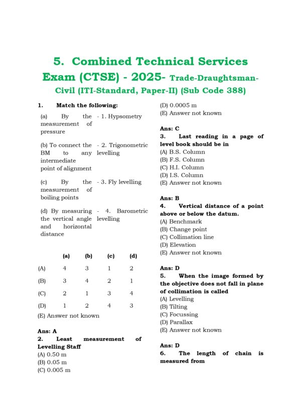 CTSE- Trade Surveyor PYQB 2012-2025 EM-137_page-0001 TNPSC: Combined Technical Services Examination - Trade Surveyor Previous Years Questions