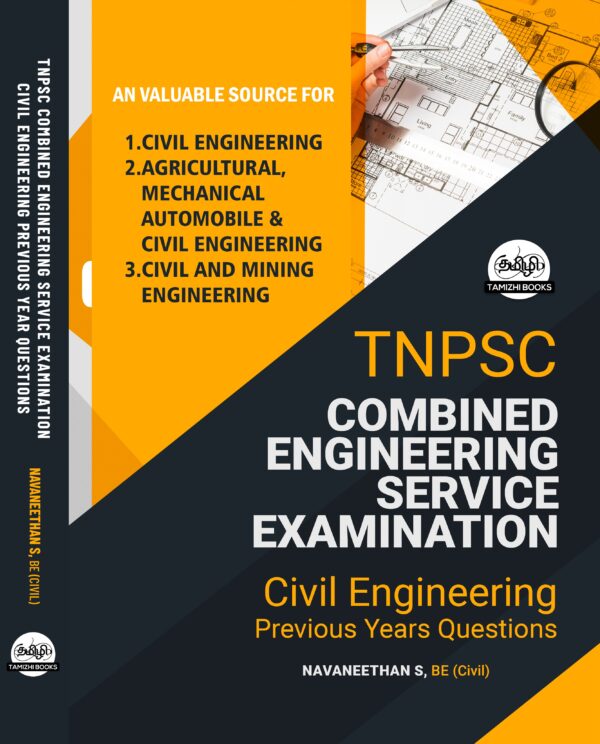 TNPSC CESE CIVIL FRONT COVER.jpg TNPSC: Combined Engineering Service Examination - Civil Engineering Previous Years Questions