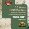 UPSC 16 Preliminary CSAT  Previous Years  Original Questions (2011-2026)