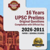 UPSC 16  Preliminary General Studies Previous Years  Original Questions (2011-2026)