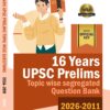 TW Front UPSC Topic Wise CSAT UPSC Preliminary Previous Years Questions Bank (2011-2026)