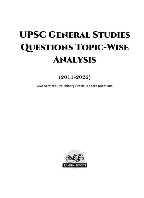 UPSC GS Prelims TW Analysis of Years (2011-2026)- PE-1_page-0001 16 Topic Wise General Studies UPSC Preliminary Previous Years Questions Bank (2011-2026)