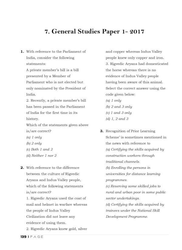 UPSC 16  Preliminary General Studies Previous Years  Original Questions (2011-2026)