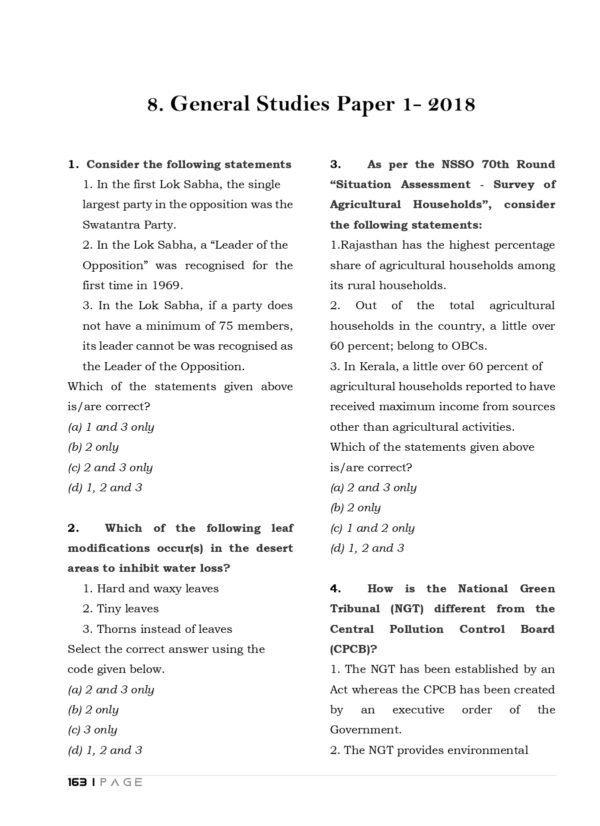 UPSC 16  Preliminary General Studies Previous Years  Original Questions (2011-2026)
