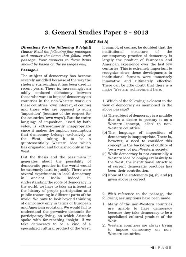 UPSC 16 Preliminary CSAT  Previous Years  Original Questions (2011-2026)